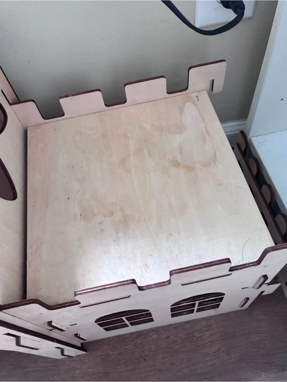 Extra Large Bunny Castles Hideout Split Balcony for Indoor Bunnies Climbing Towe